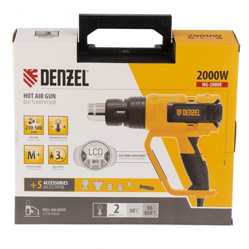 Технический фен Denzel HG-2000E 28007 в Муроме