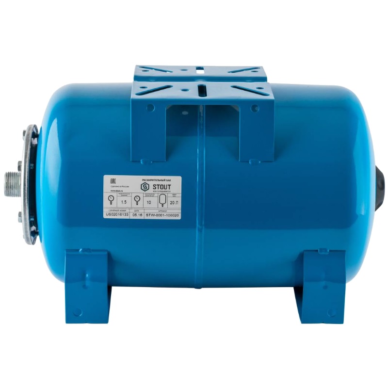 Гидроаккумулятор Stout STW-0001-100020, 20 л, синий в Иваново