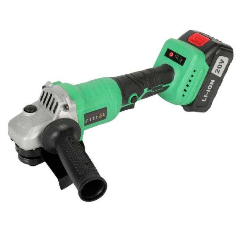 Угловая шлифмашина (болгарка) аккумуляторная Zitrek ZKAG20-125 PRO 083-1079, 125 мм, 20 В, регулировка оборотов, в кейсе в Костроме