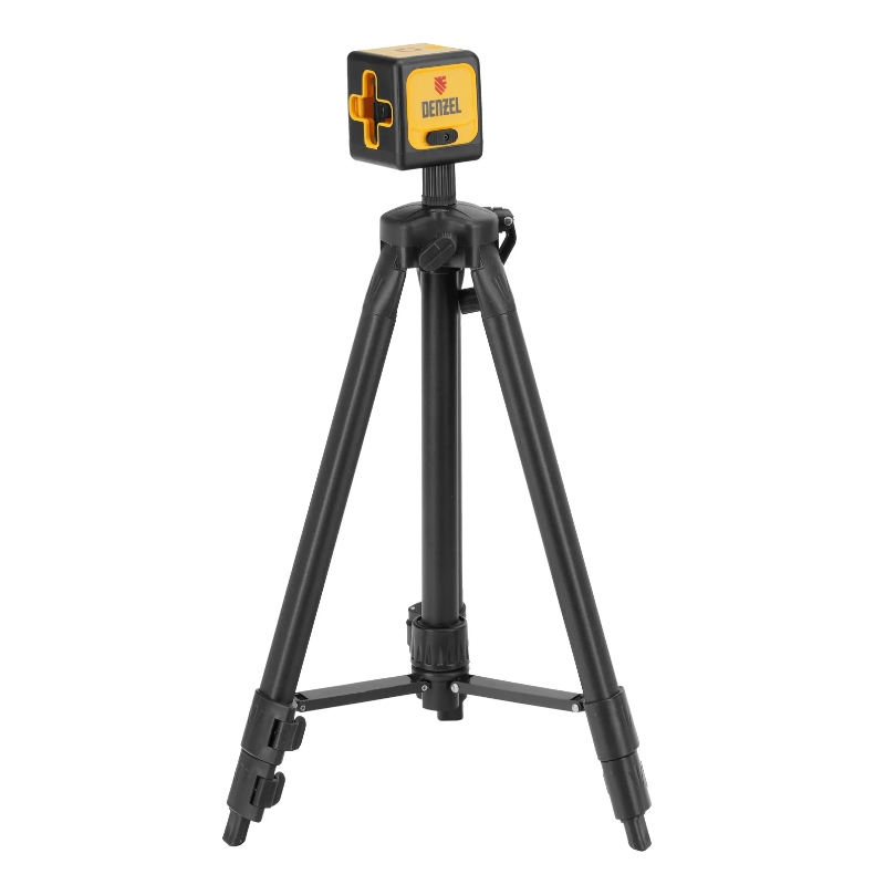Лазерный уровень Denzel DQB-T 350165, 30 м, зеленый луч, батарейки, штатив в Вологде