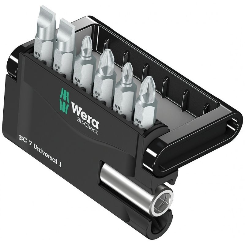 Набор бит Wera WE-056295 Mini-Check 7 Universal 1, 7 шт. в Кинешме
