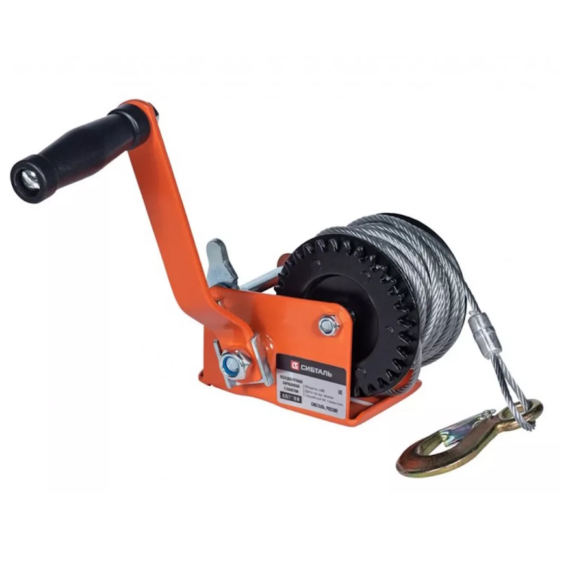 Лебедка ручная барабанная Сибталь LRB 14779, 800 кг, канат 10 м в Иваново