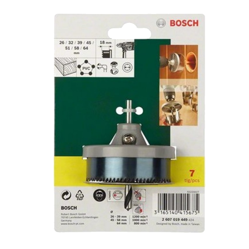 Набор пильных венцов Bosch 2.607.019.449 (7 предметов) в Костроме