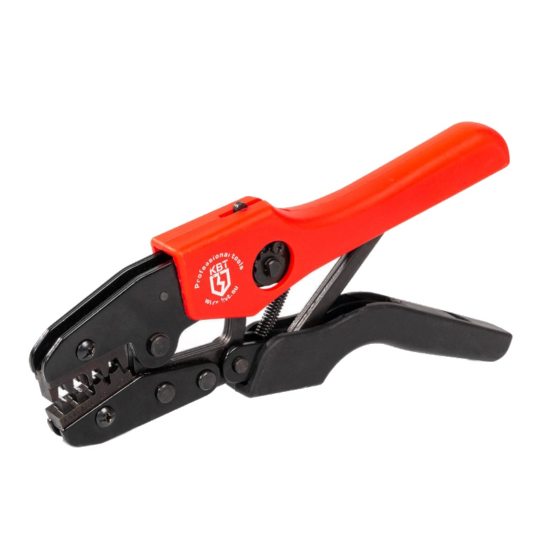 Кримпер КВТ CTK-04 56541 для опрессовки неизолированных разъемов и наконечников автоклемм 1715₽