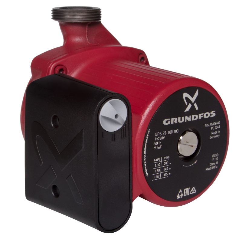 Насос циркуляционный c бр соед Grundfos UPS 25-100 57900₽