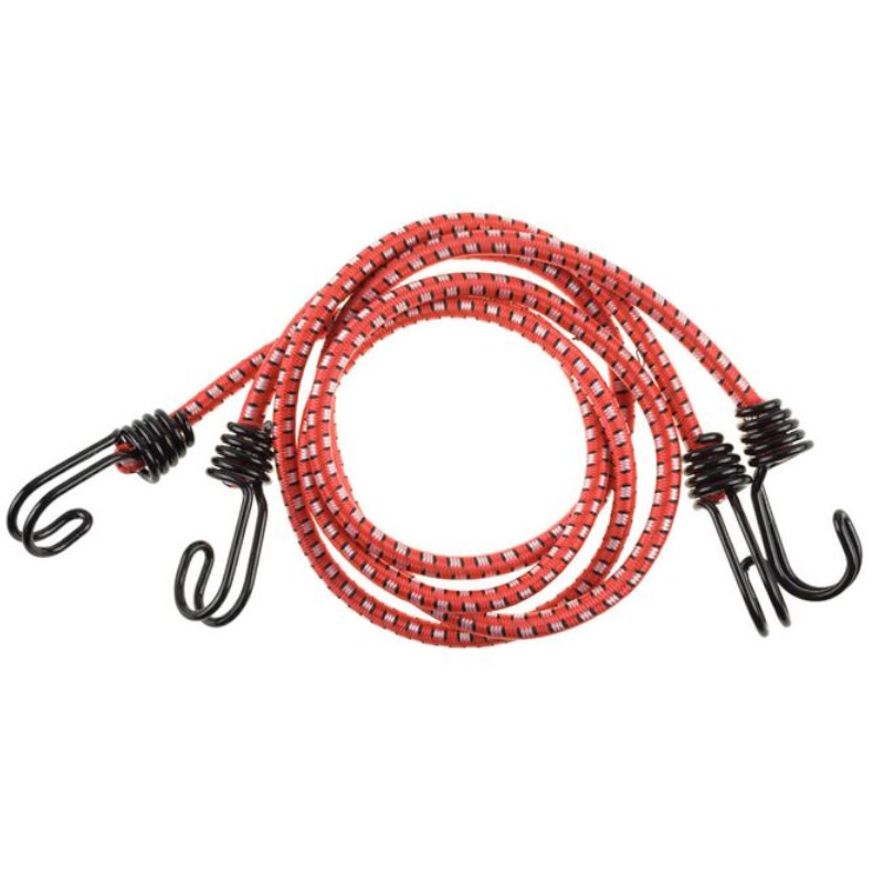 Шнур резиновый крепежный Stayer PROFESSIONAL 40506-100 двойной стальной крюк усиленная резина 100 см d 8 мм 2 шт 264₽