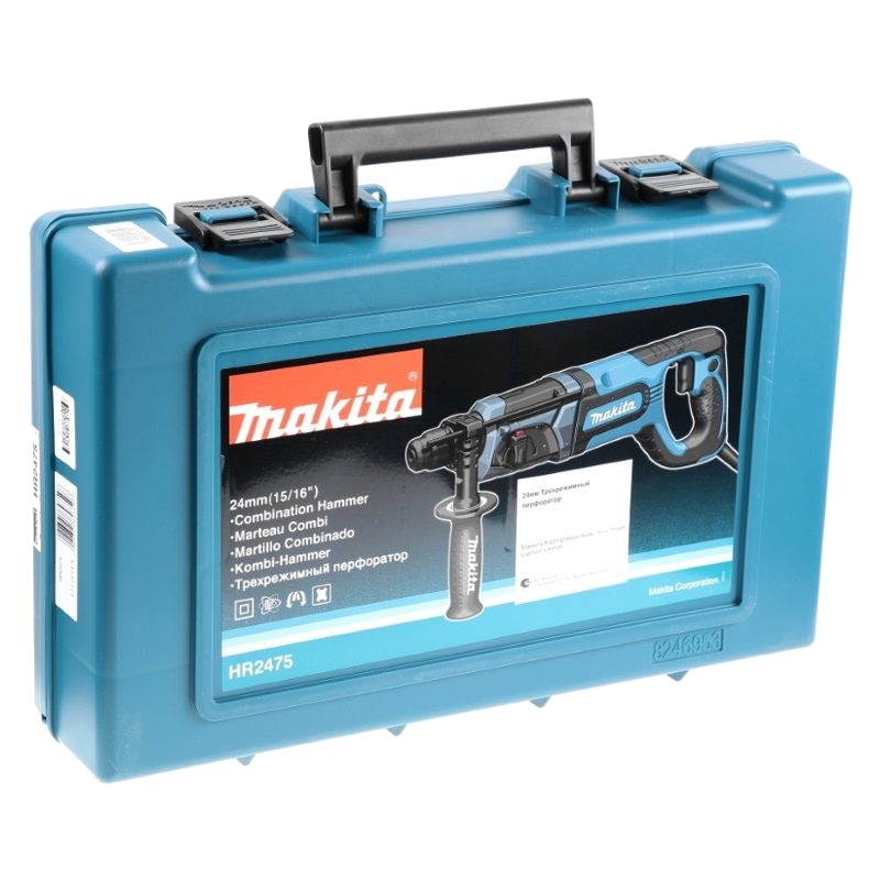 Перфоратор Makita HR 2475 159720 780 Вт 23 Дж макс диаметр сверления 65 мм вес 3 кг кейс