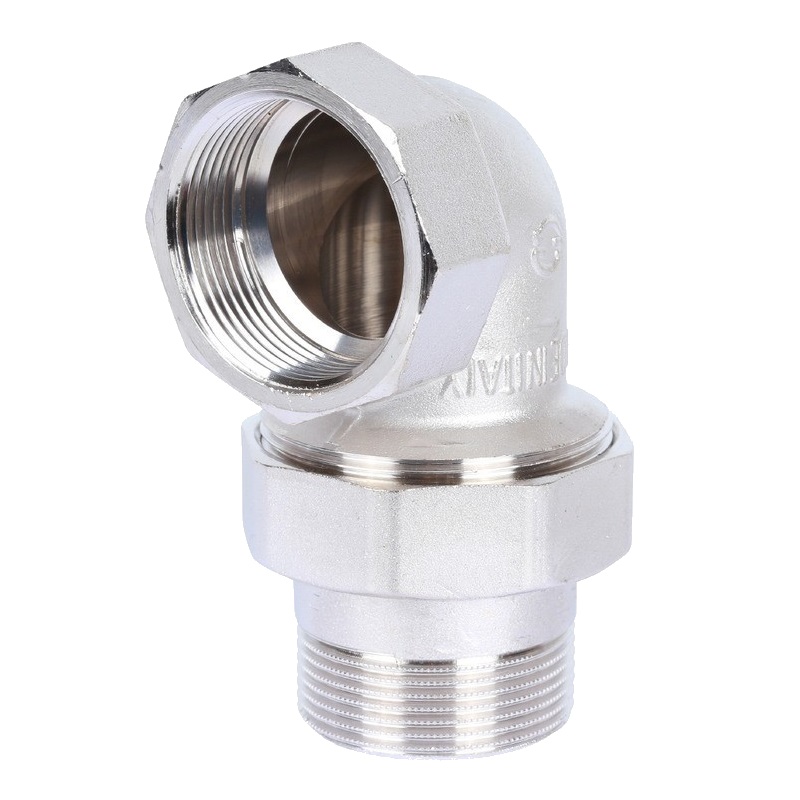 Американка угловая Stout SFT-0057-000112 ВН, 1"1/2, уплотнение под гайкой o-ring кольцо, никелированное в Переславле