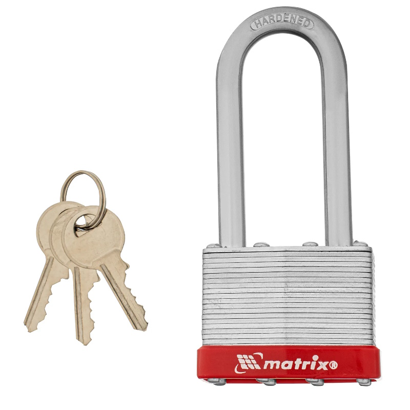 Замок навесной Matrix 91811 65 мм удлиненная дужка 909₽