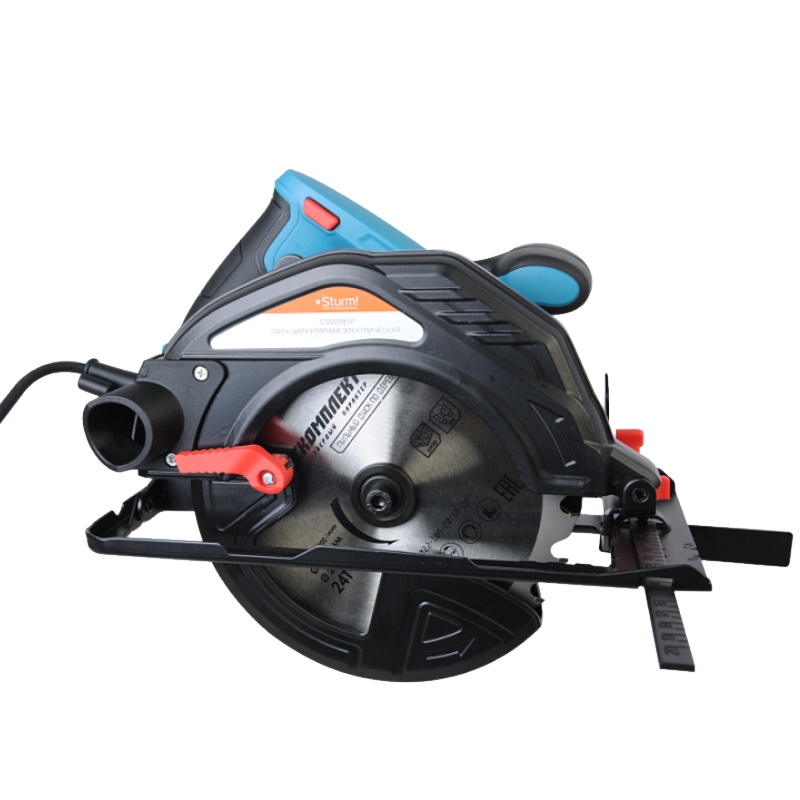 Пила циркулярная Sturm PROFI CS50185P 1850Вт, ТПД 185х16/20мм, пропил 65мм, вес 4,3кг, сбор пыли