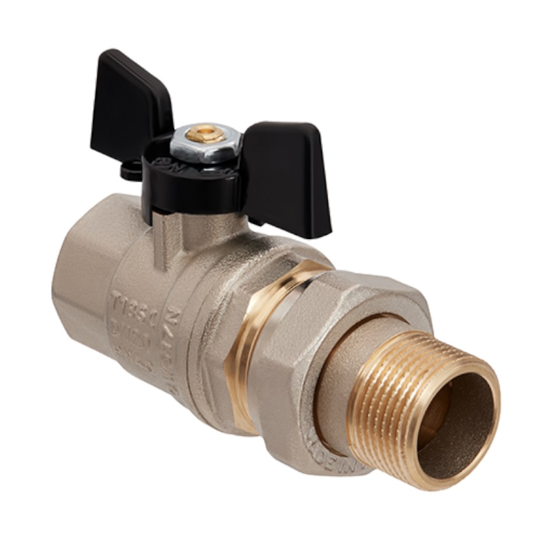 Кран шаровой Hoobs ORION 15152H, с американкой, НР/ВР, 1/2'', бабочка в Муроме