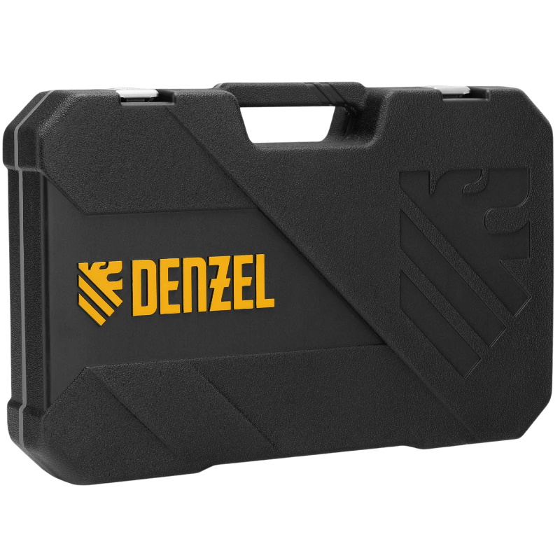 Набор инструментов Denzel 15801, 1/2", 1/4", CrV, S2, пластиковый кейс, 64 предмета в Ярославле