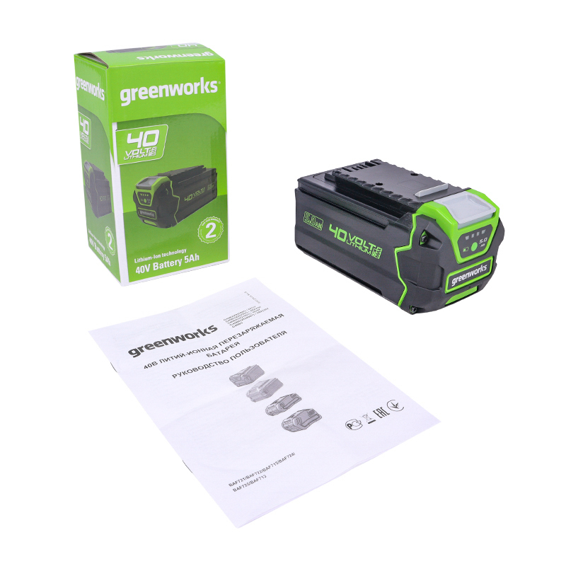 Аккумулятор Greenworks 40В, 5 А*ч  2927207 в Нижнем Новгороде