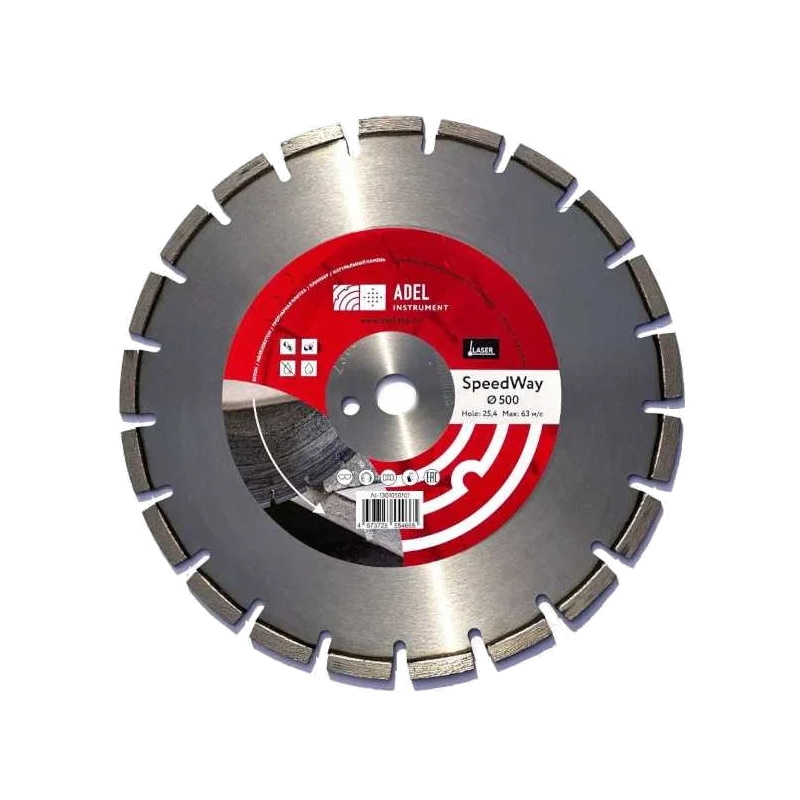 Диск алмазный Adel Instrument SpeedWay 00-00016501, Ø500*4.0*25.4  в Иваново