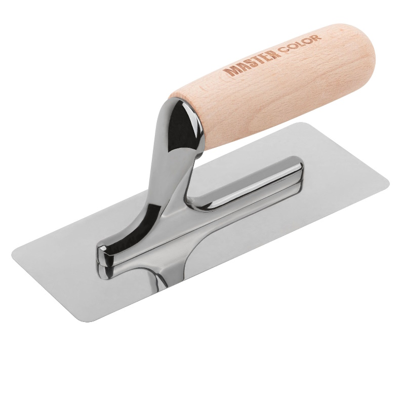Кельма нержавеющая Master Color PRO 30-2021 венецианская форма буковая ручка 200 x 75 мм 2682₽
