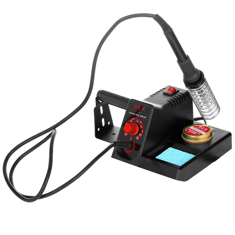 Станция паяльная P.I.T. PEC60-C, 60Вт, рег. темп., 200-480°С, подставка, подвес, световой индикатор работы в Иваново
