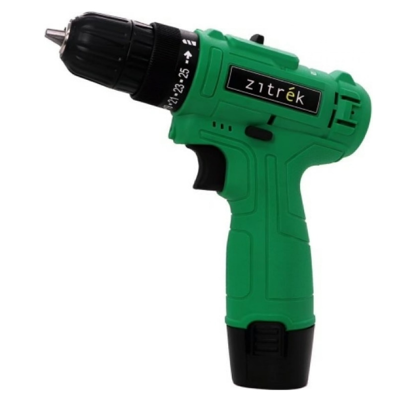 Аккумуляторная дрель-шуруповерт Zitrek Green 12-Li-ion 063-4041 (аккумулятор + ЗУ, 25 Нм) в Угличе