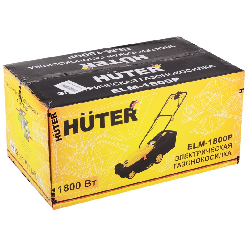 Электрическая газонокосилка Huter ELM-1800P (травосборник пластик, ширина скашивания 42 см, 1800 Вт) в Твери