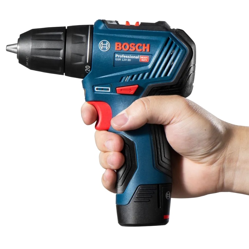 Бесщеточная аккумуляторная дрель-шуруповерт Bosch GSR 12V-30 (2 АКБx12В/2Ач, ЗУ, в кейсе) 0.601.9G9.000 в Костроме
