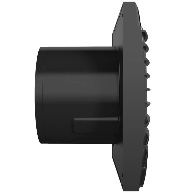 Вентилятор осевой Era Diciti SILENT 4C Matt black, вытяжной, D=100, обратный клапан