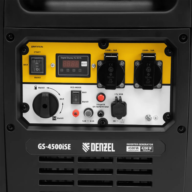 Инверторный генератор Denzel GS-4500iSE, 94714 в Иваново