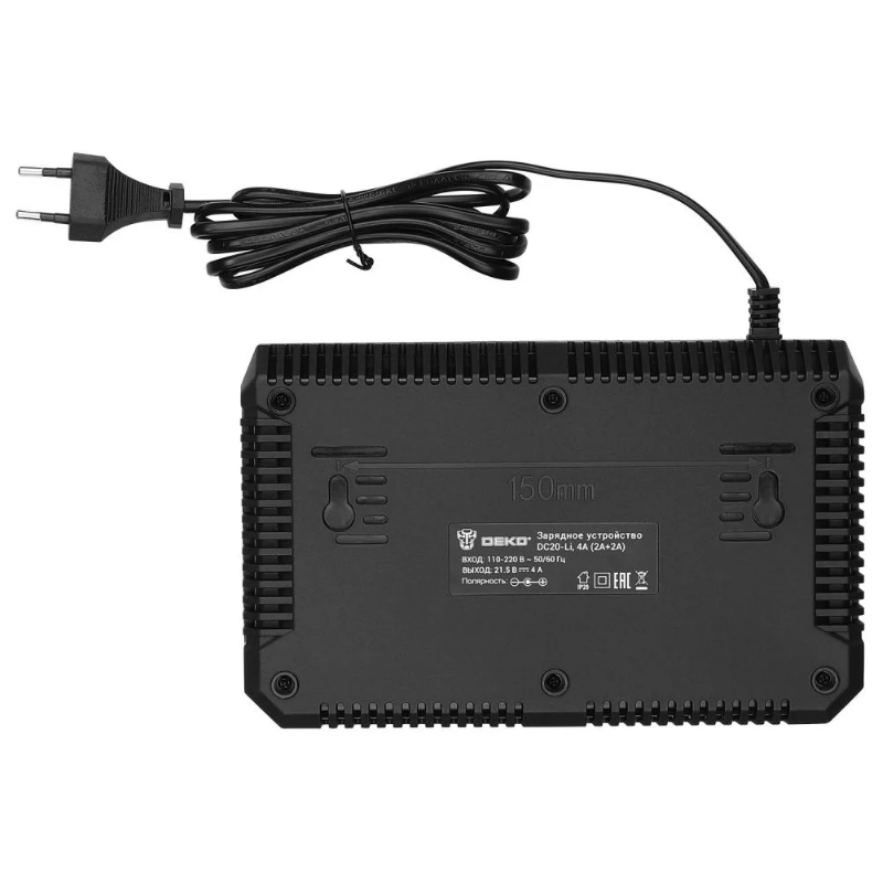 Двойное зарядное устройство 4А (2А+2А) Deko DC20-Li 083-1051 в Рыбинске