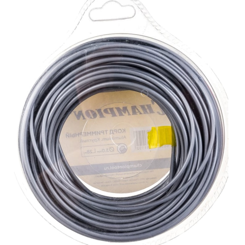 Корд триммерный Champion Aluminium C7036, 3.0 мм х 28 м, круглый в Угличе