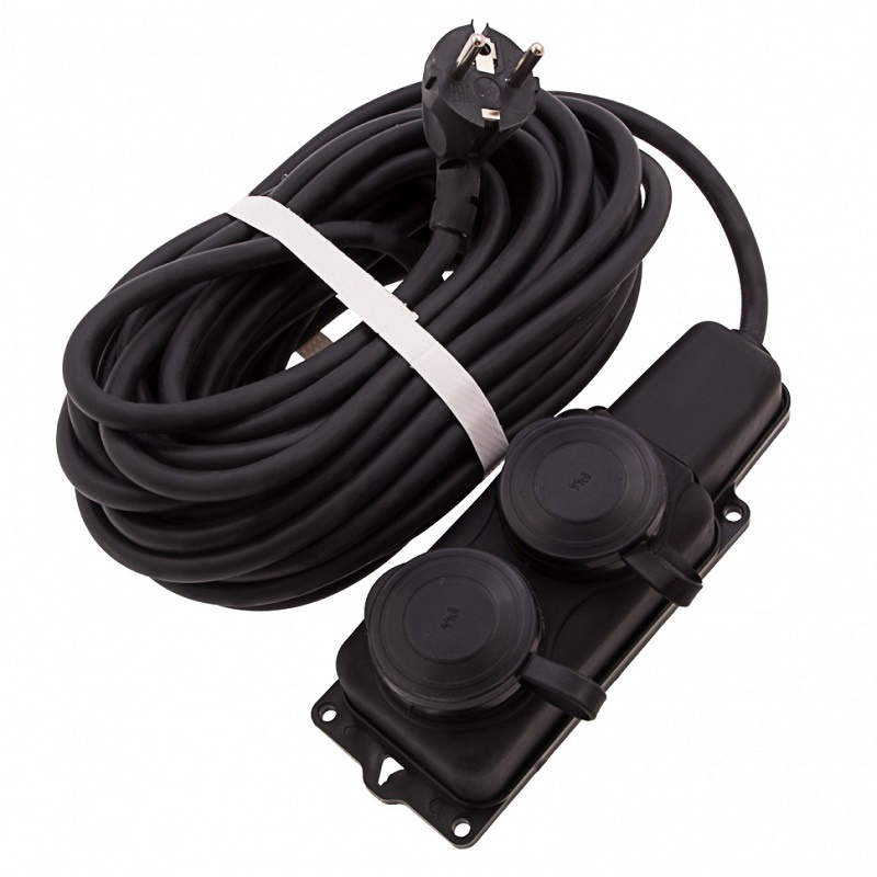 Удлинитель электрический силовой Сибртех 95881 10м 2 розетки КГ 3х15мм 16 А тип УХЗ-16 1118₽