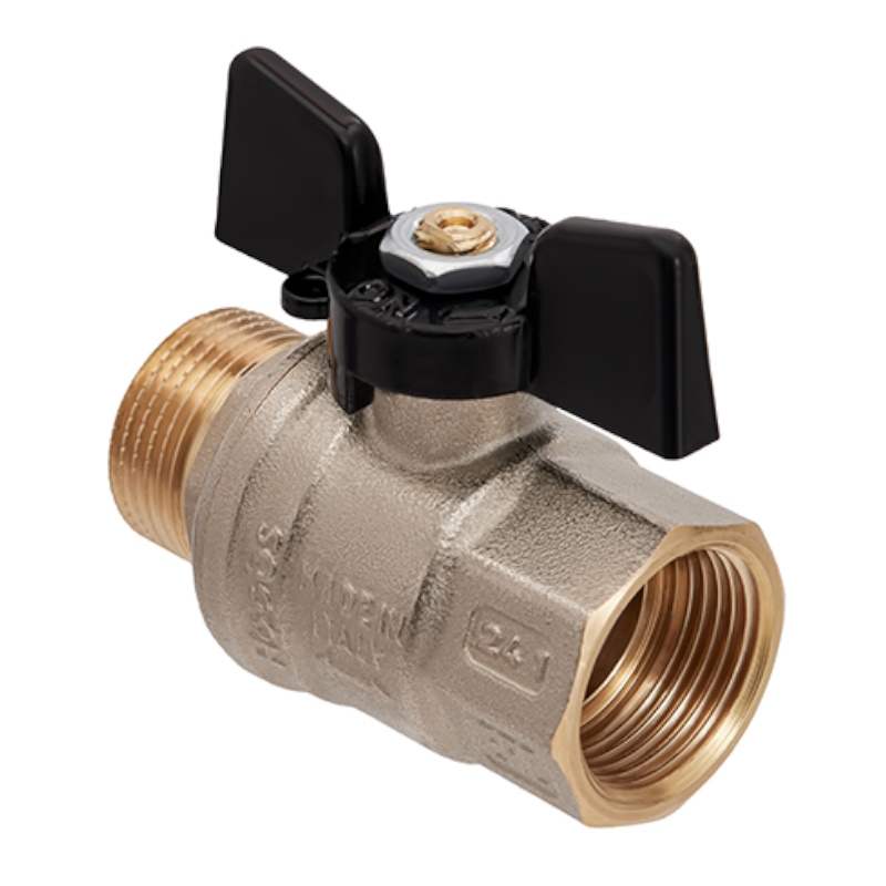 Кран шаровой Hoobs ORION 15144H, НР/ВР, 1'', бабочка в Кинешме