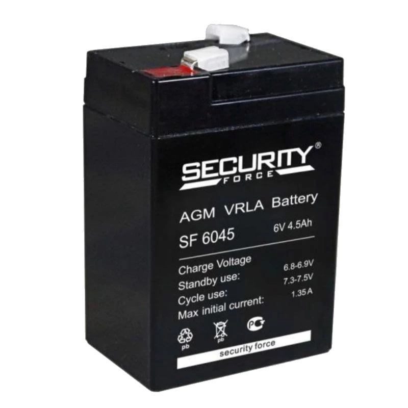 Аккумулятор ОПС Security Force SF 6045 6 В, 4.5 Ач в Костроме