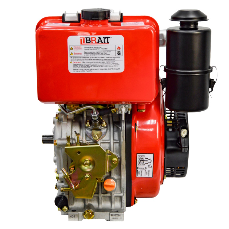 Двигатель дизельный Brait BR420DEG 03.01.266.002, 186FAE, 9л/с, электростарт, топливный бак 5,5л в Ярославле