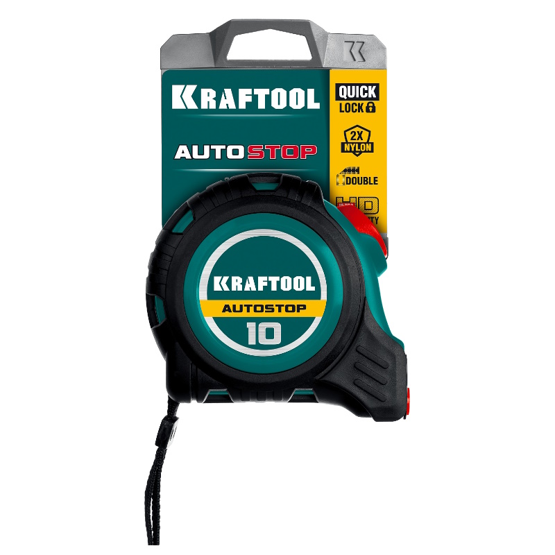 Рулетка профессиональная с автостопом Kraftool 3412-5-19 5 м  в Рыбинске