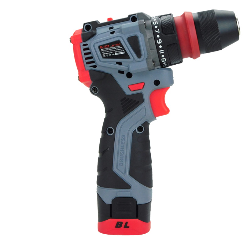 Аккумуляторный бесщеточный шуруповерт ProfiPower BL-161B E0241, со съемным патроном, 40 Нм, Li-ion 2 шт., 2.0 Ач, поясная клипса, бита-магнит, З/У, в кейсе во Владимире
