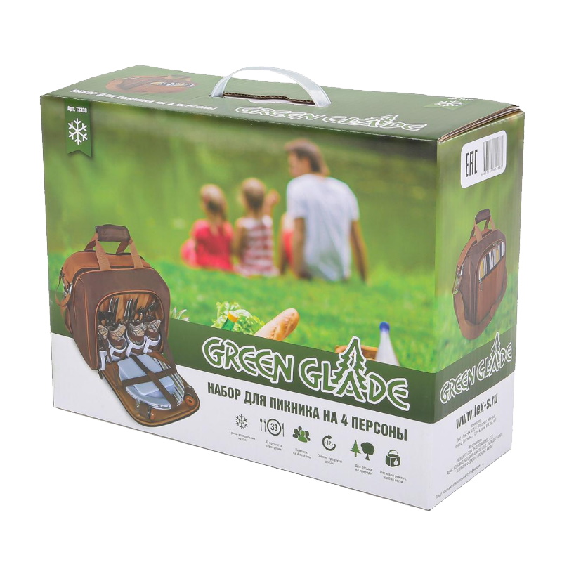Набор для пикника Green Glade 3338 34 предмета 15 л в Костроме