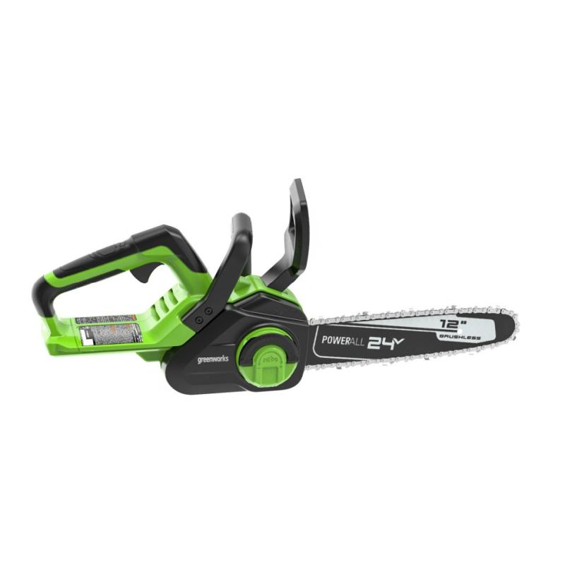 Цепная пила аккумуляторная Greenworks 24В GD24CS30, 30 см, в комплекте с АКБ 4А*ч и З/У  2007007UB
