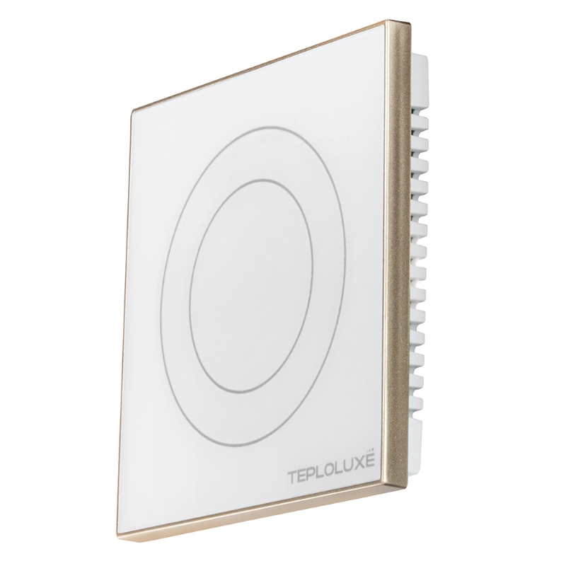 Терморегулятор электронный Теплолюкс Solus Zen Wi-Fi 100000379300, белый/золото в Череповце
