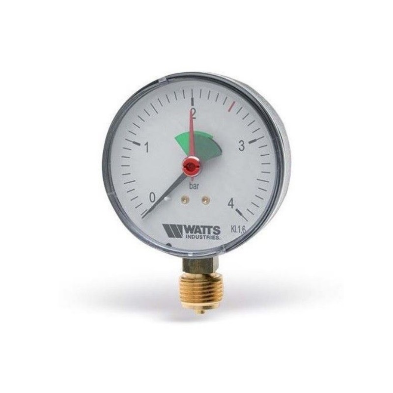 Манометр Watts MHR 03.20.204 (80 мм, 0-4 бар, 1/2")