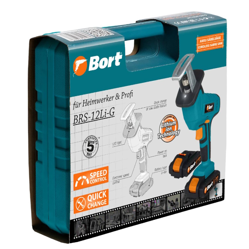 Пила сабельная аккумуляторная Bort RS-12Li-G 93410167 в Муроме