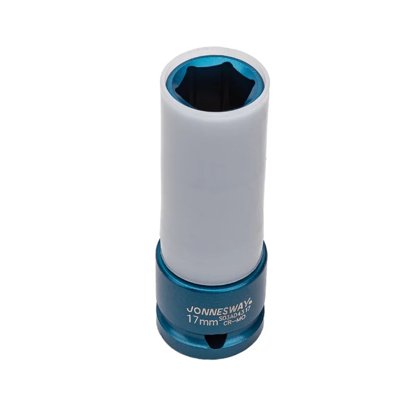 Головка торцевая Jonnesway S03AD4317 (ударная, глубокая, тонкостенная, 1/2"DR, 17мм, для легкосплавных колесных дисков)