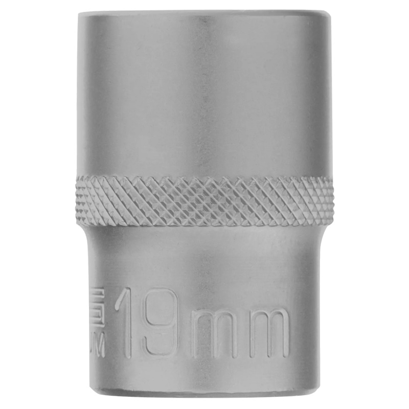 Головка торцевая Stels 13665, 19 мм, 12-гранная, CrV, под квадрат 1/2", хромированная в Вологде