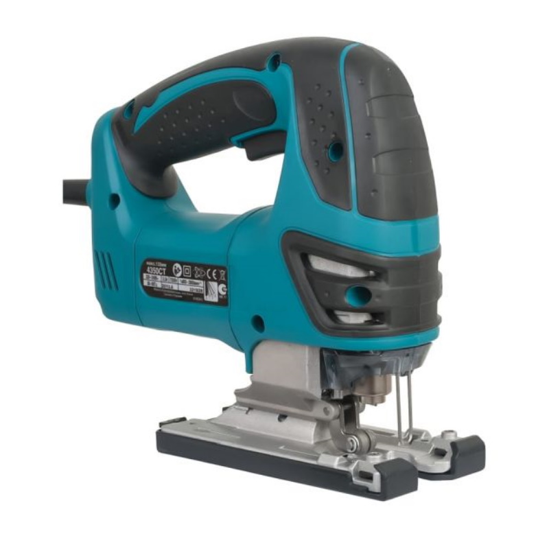 Строительный электролобзик Makita 4350CT (мощность 720 Вт, вес инструмента 2,5 кг, подключение к пылесосу)