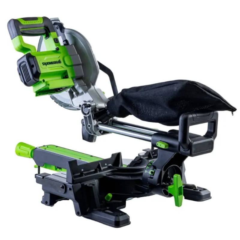 Торцовочная пила Greenworks GD24MS216 1501707UB, 24V, б/щ, 4800 об/мин, 216x30 мм, рез 65х310 мм, с 1хАКБ 4Ач и ЗУ в Иваново