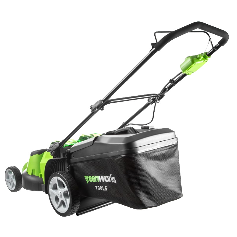 Газонокосилка Greenworks VT 40V, TwinForce, ширина кошения 49 см, травосборник 60л;мульчирование;c 1хАКБ 4 Ач и ЗУ в Вологде