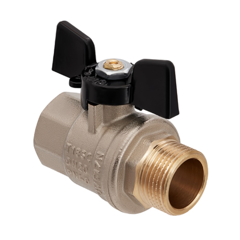 Кран шаровой Hoobs ORION 15144H, НР/ВР, 1'', бабочка в Кинешме