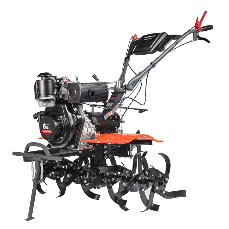 Дизельный мотоблок Patriot BOSTON 6D, 6 л.с., 2 вперед / 1 назад, редуктор шестеренчатый, 440701535 в Иваново