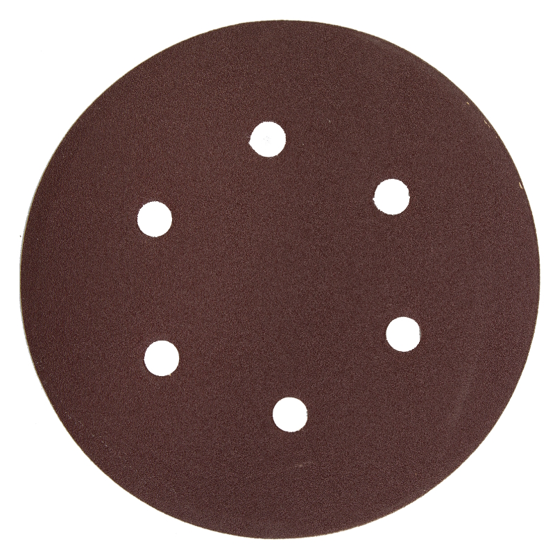 Круг шлифовальный универсальный Зубр МАСТЕР 35566-150-120 из абразивной бумаги на велкро основе 6 отверстий Р120 150мм 5шт 184₽