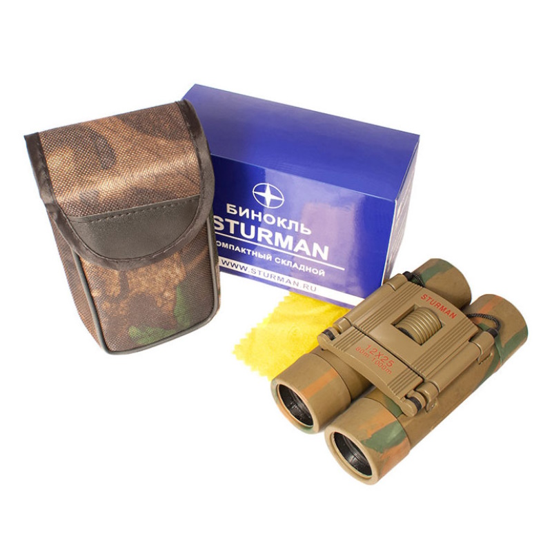 Бинокль Sturman 73471, 12x25, зеленый