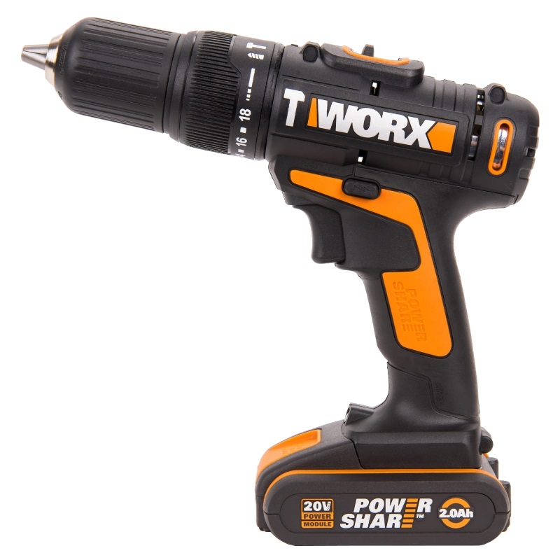 Дрель-шуруповерт WORX WX371.1 ударная аккумуляторная  2Ач x2, кейс в Иваново