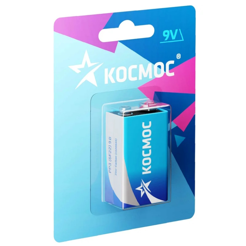 Батарейка "Крона" Космос S 6F22 KOC6F221BL