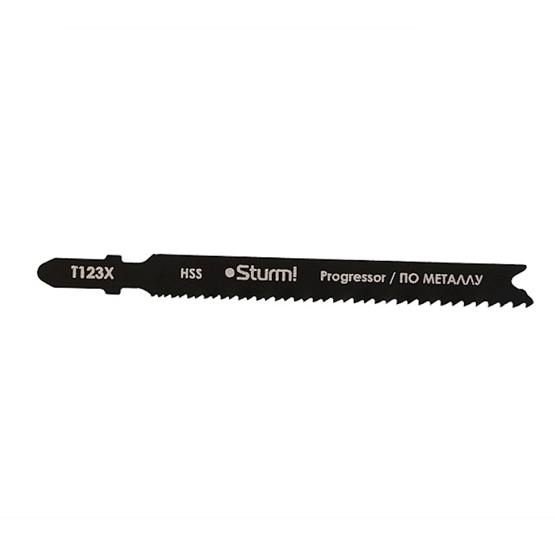 Пилки для лобзика по металлу Sturm 5250615 T123X, 2 шт, 100х75мм, шаг зуба 1,2-2,6мм, ПРОГРЕССОР, HСS в Муроме